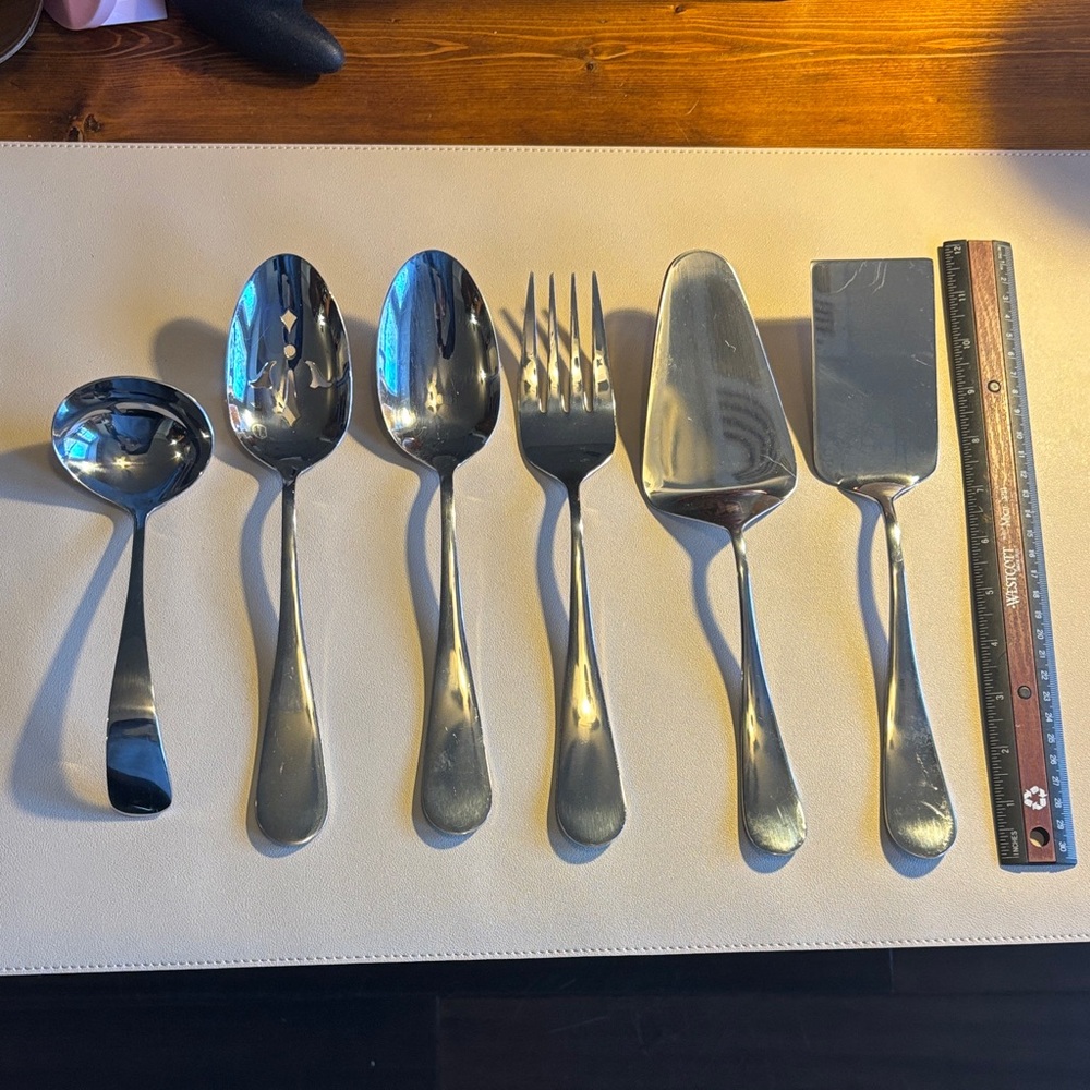 Towle Silver Serving Utensil Set 18/10